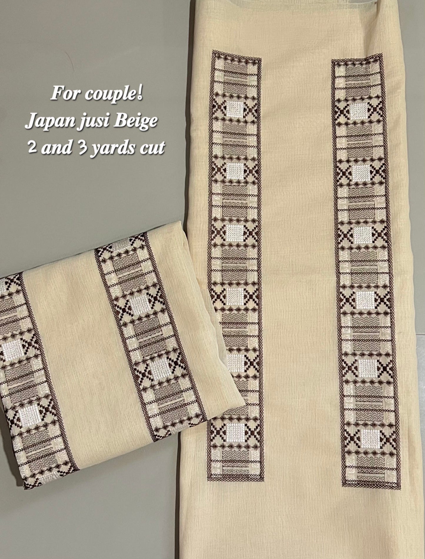 Barong Fabric Couple Set