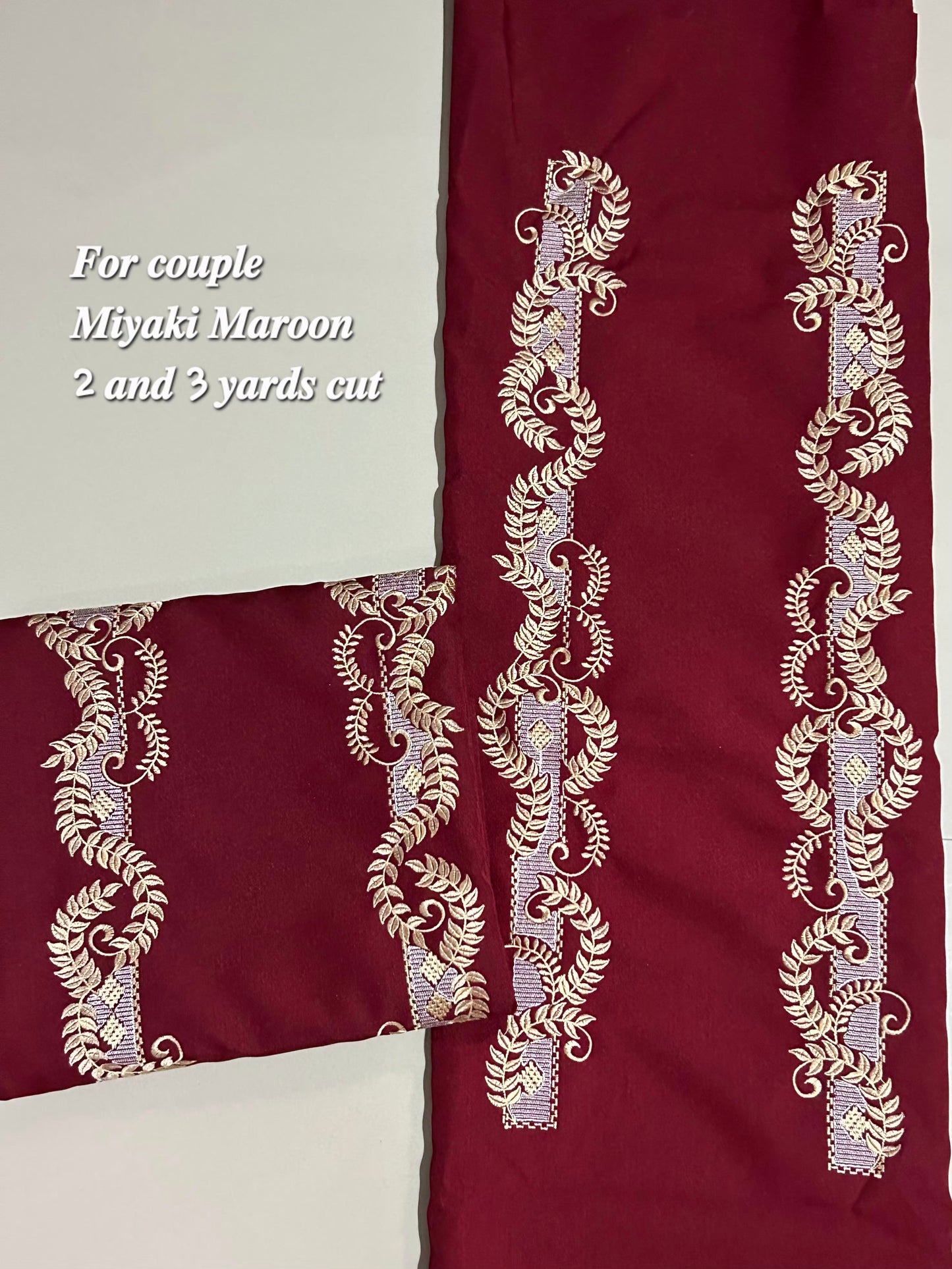 Barong Fabric Couple Set