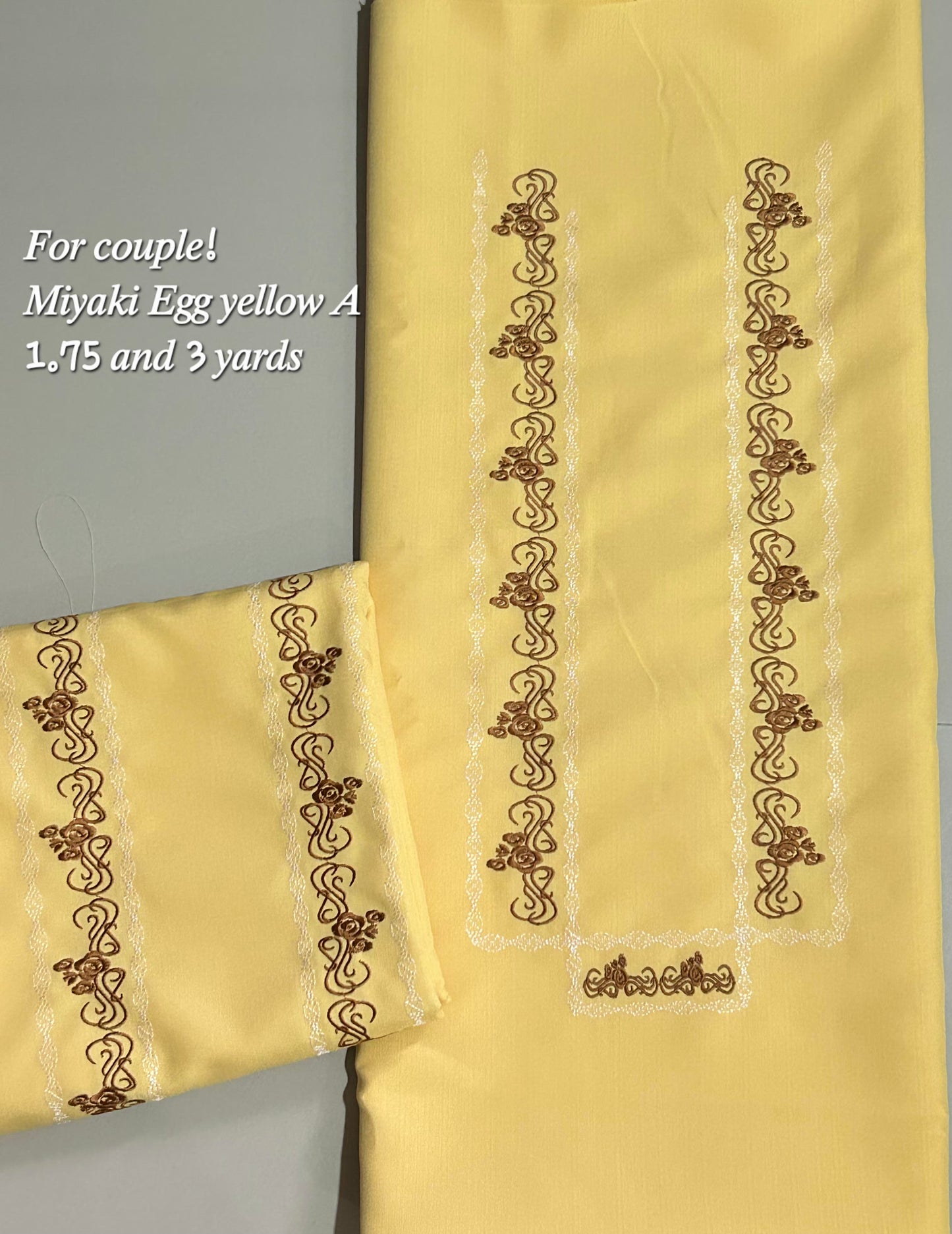 Barong Fabric Couple Set