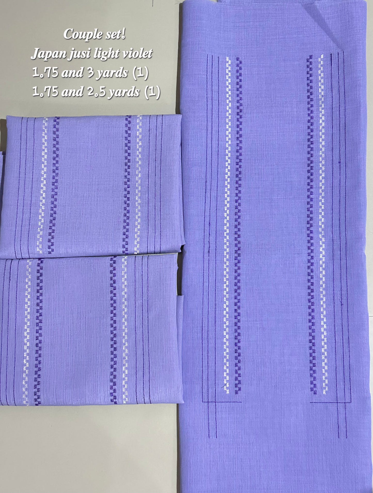 Barong Fabric Couple Set