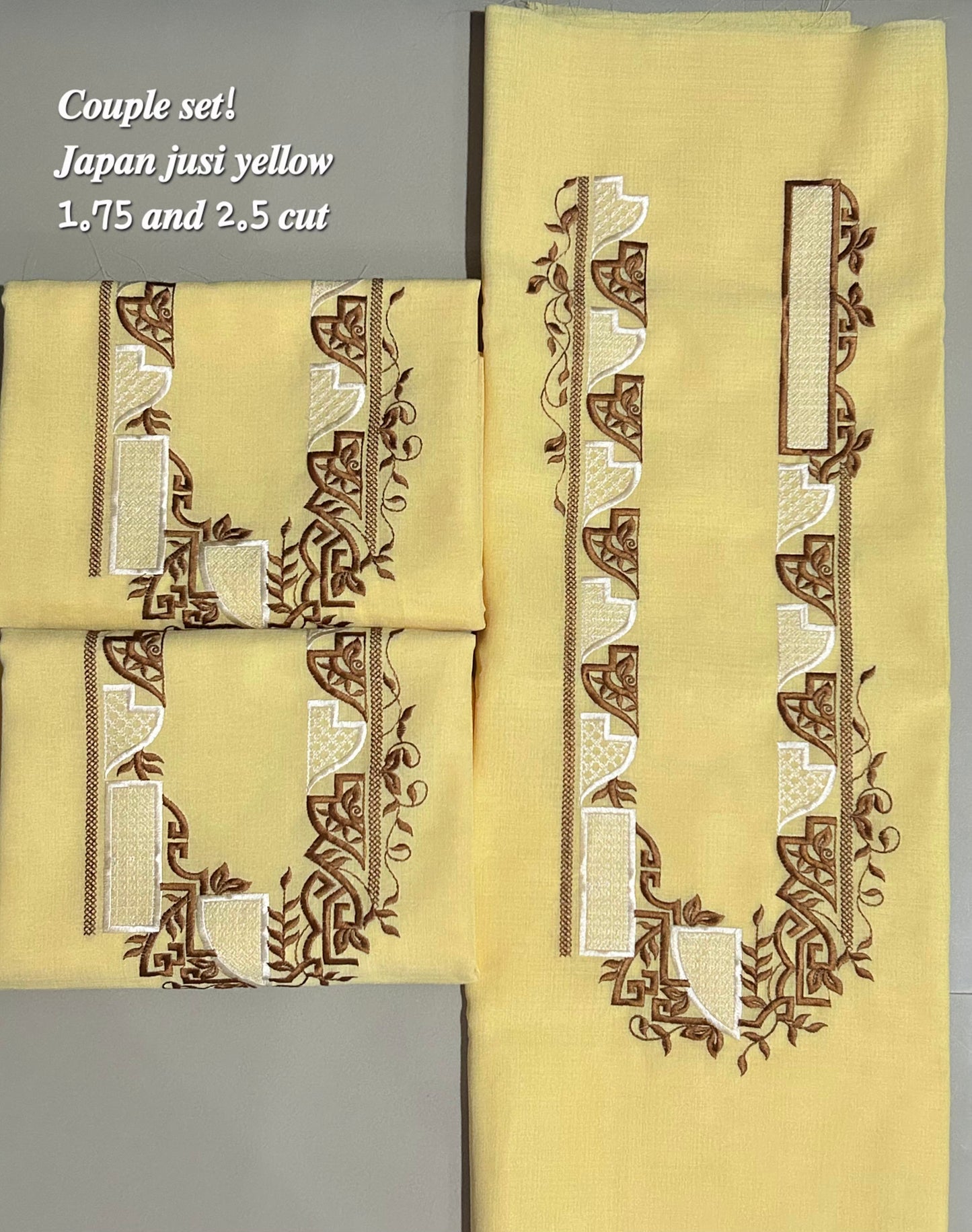 Barong Fabric Couple Set