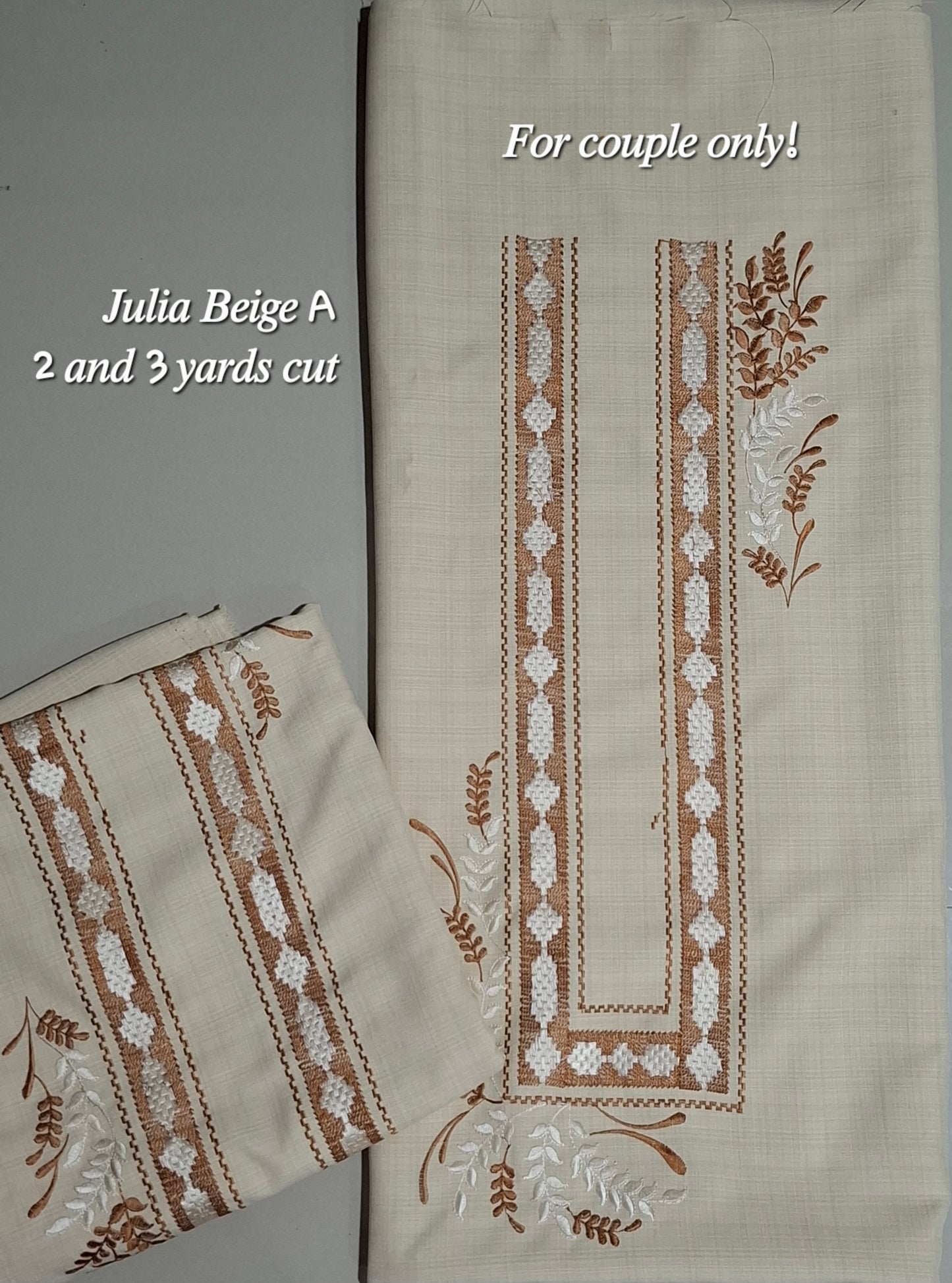 Barong Fabric Couple Set