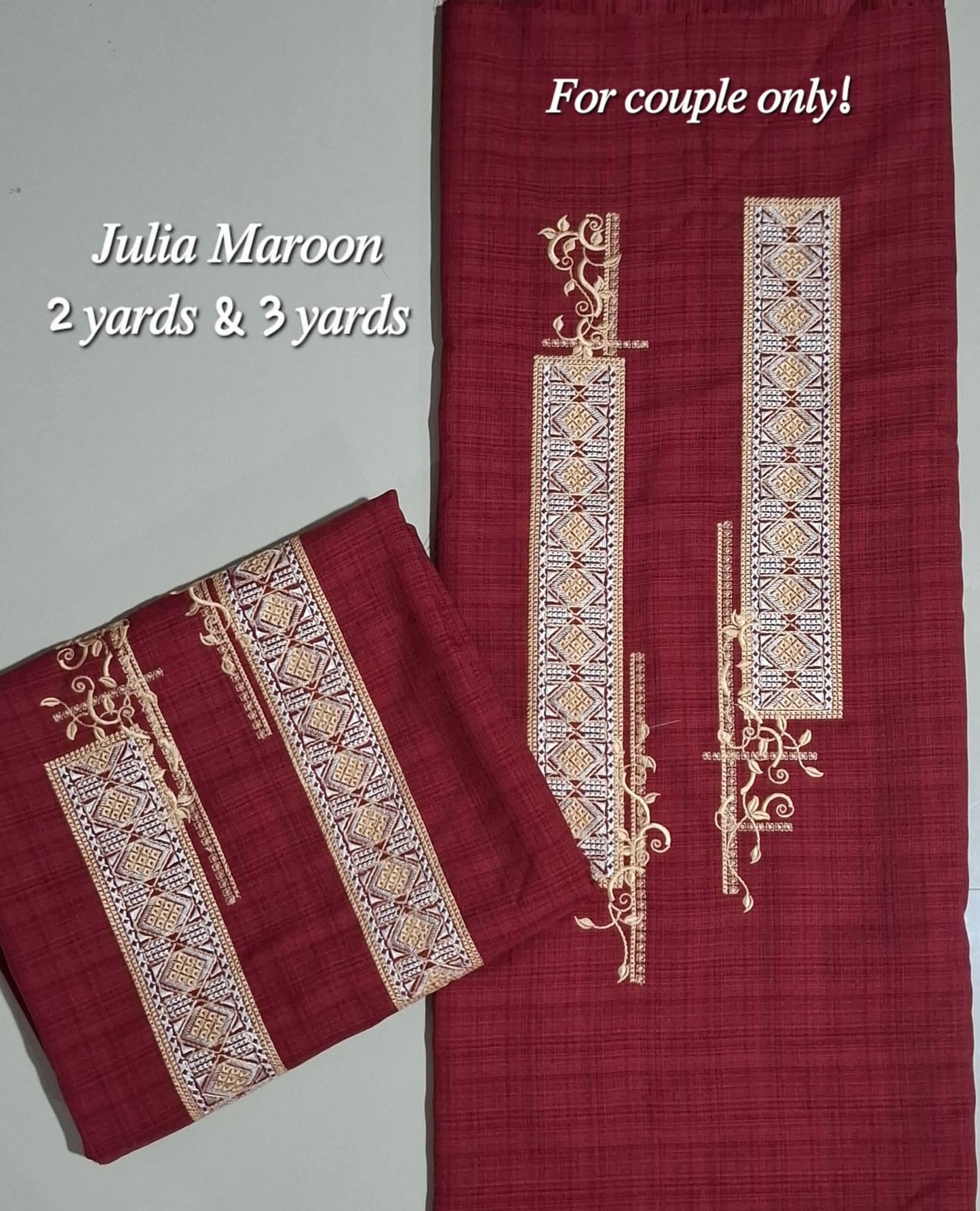 Barong Fabric Couple Set