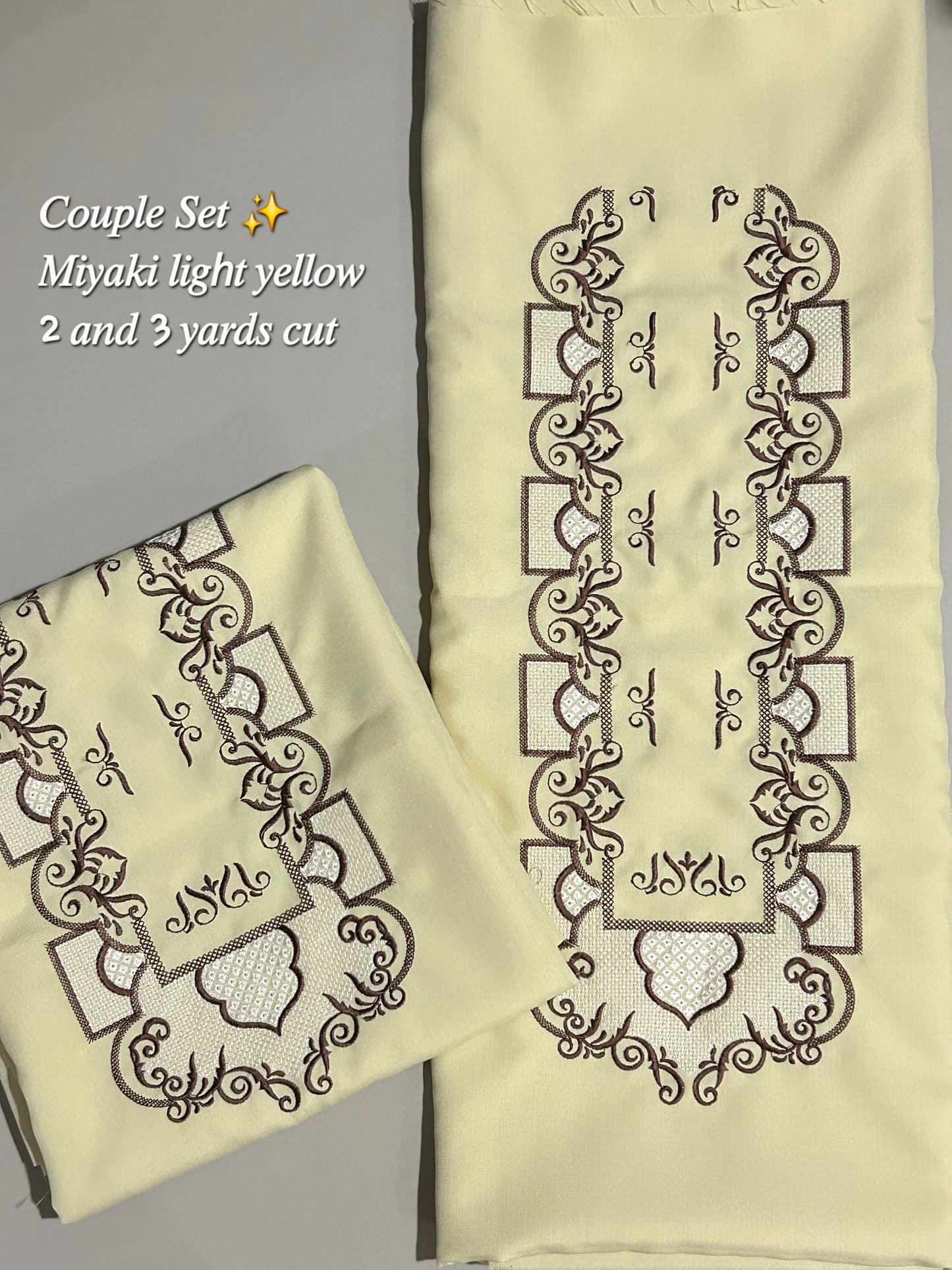 Barong Fabric Couple Set