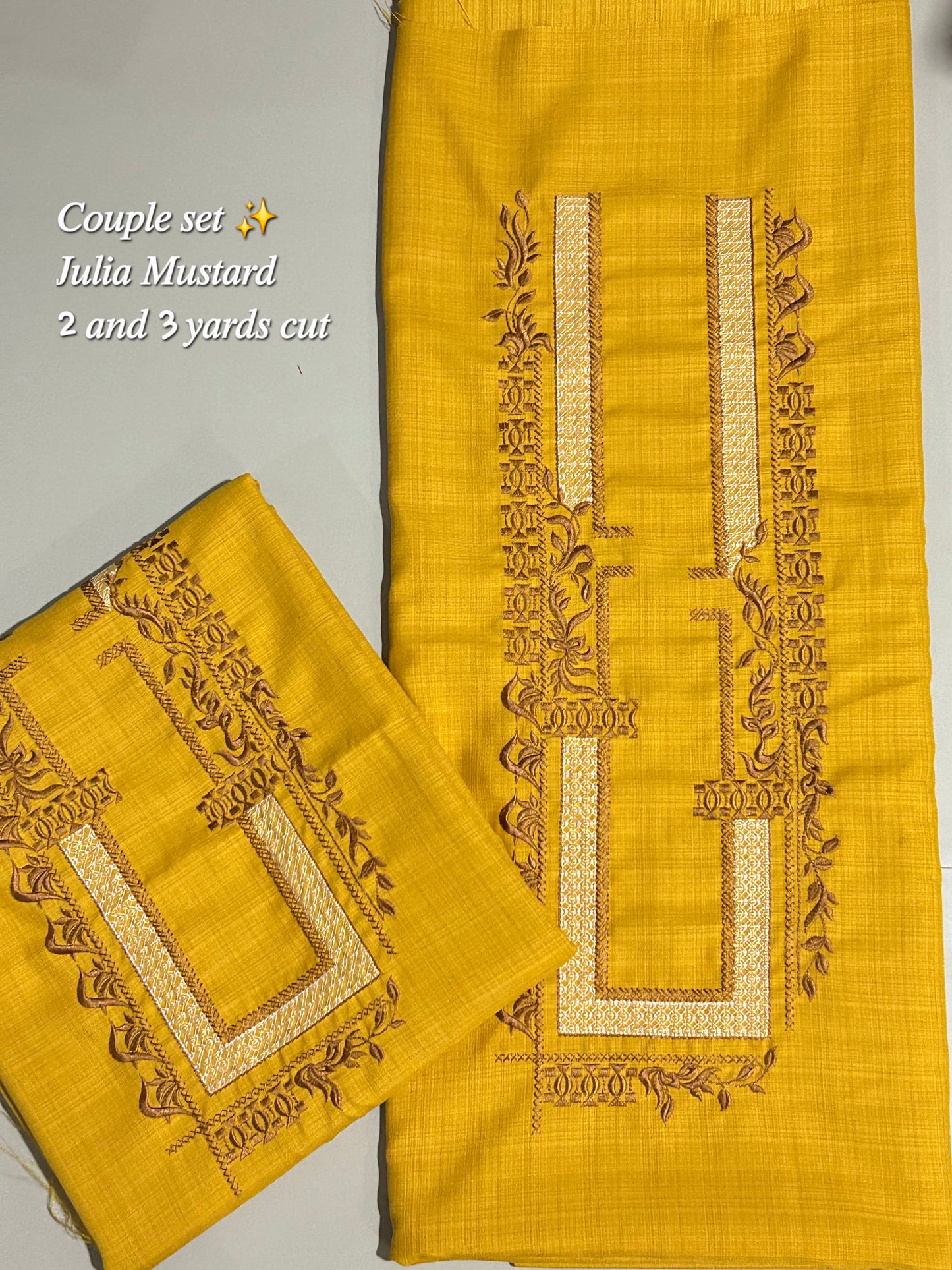 Barong Fabric Couple Set