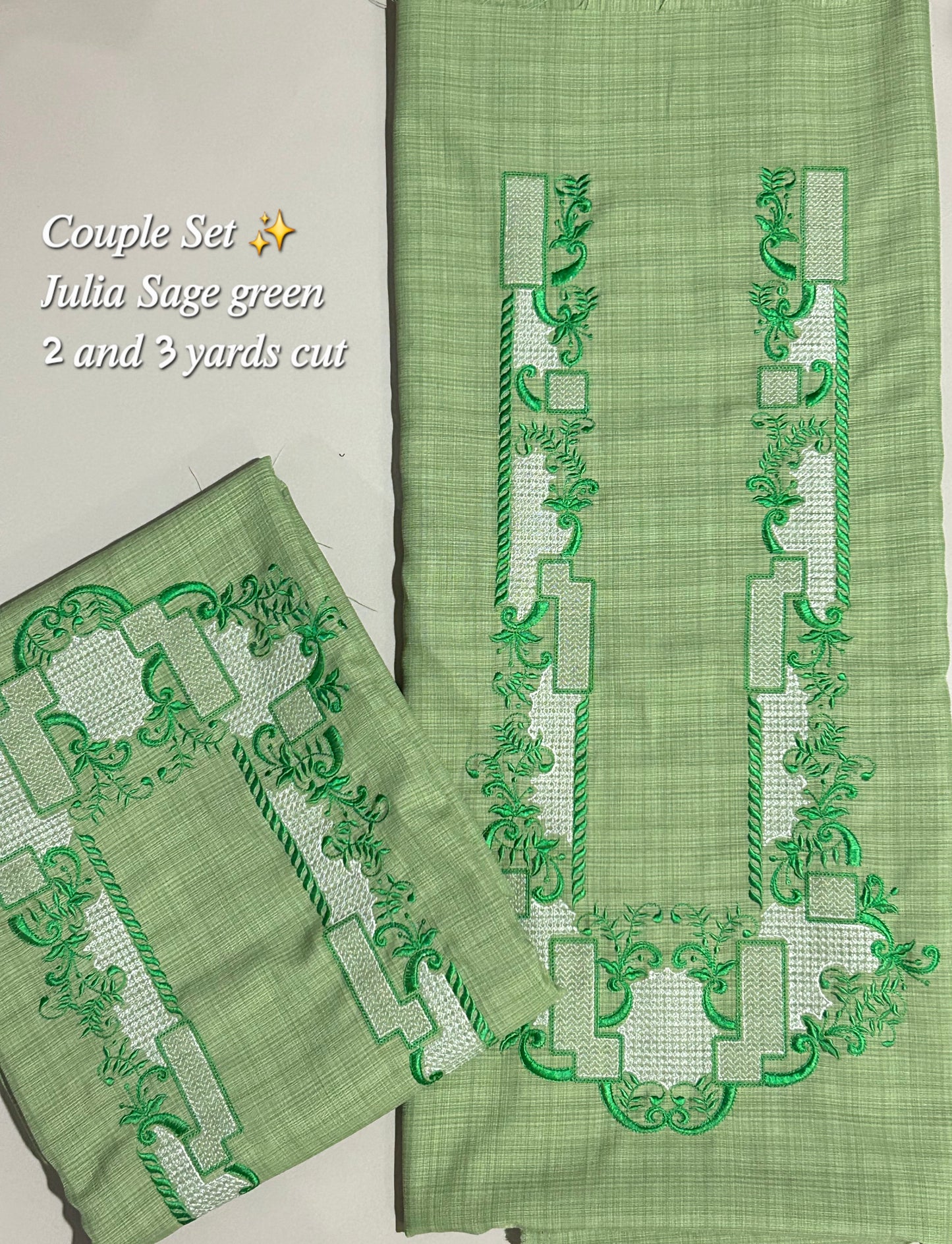 Barong Fabric Couple Set