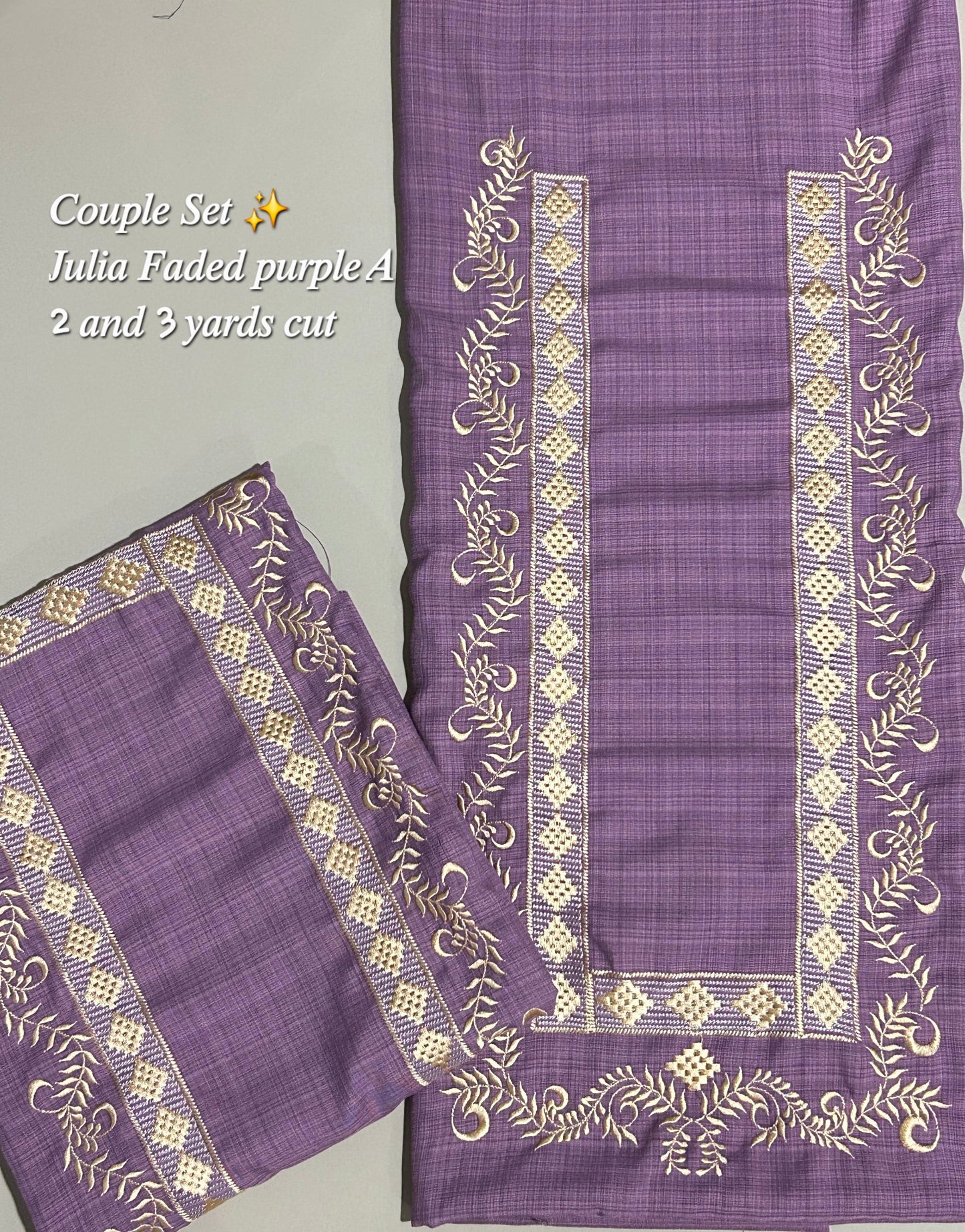 Barong Fabric Couple Set