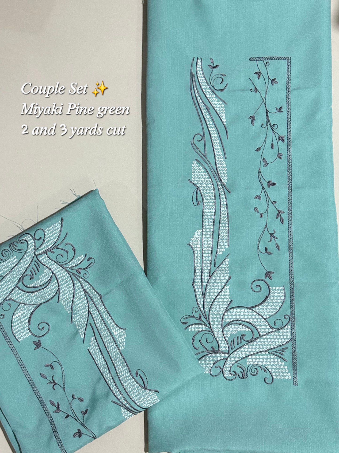 Barong Fabric Couple Set