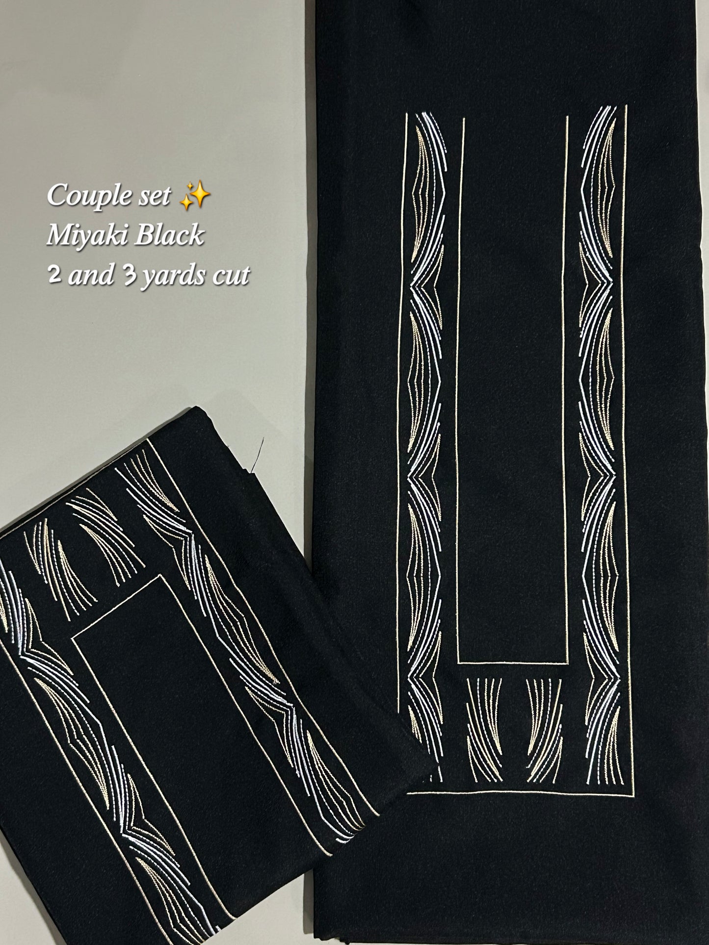 Barong Fabric Couple Set