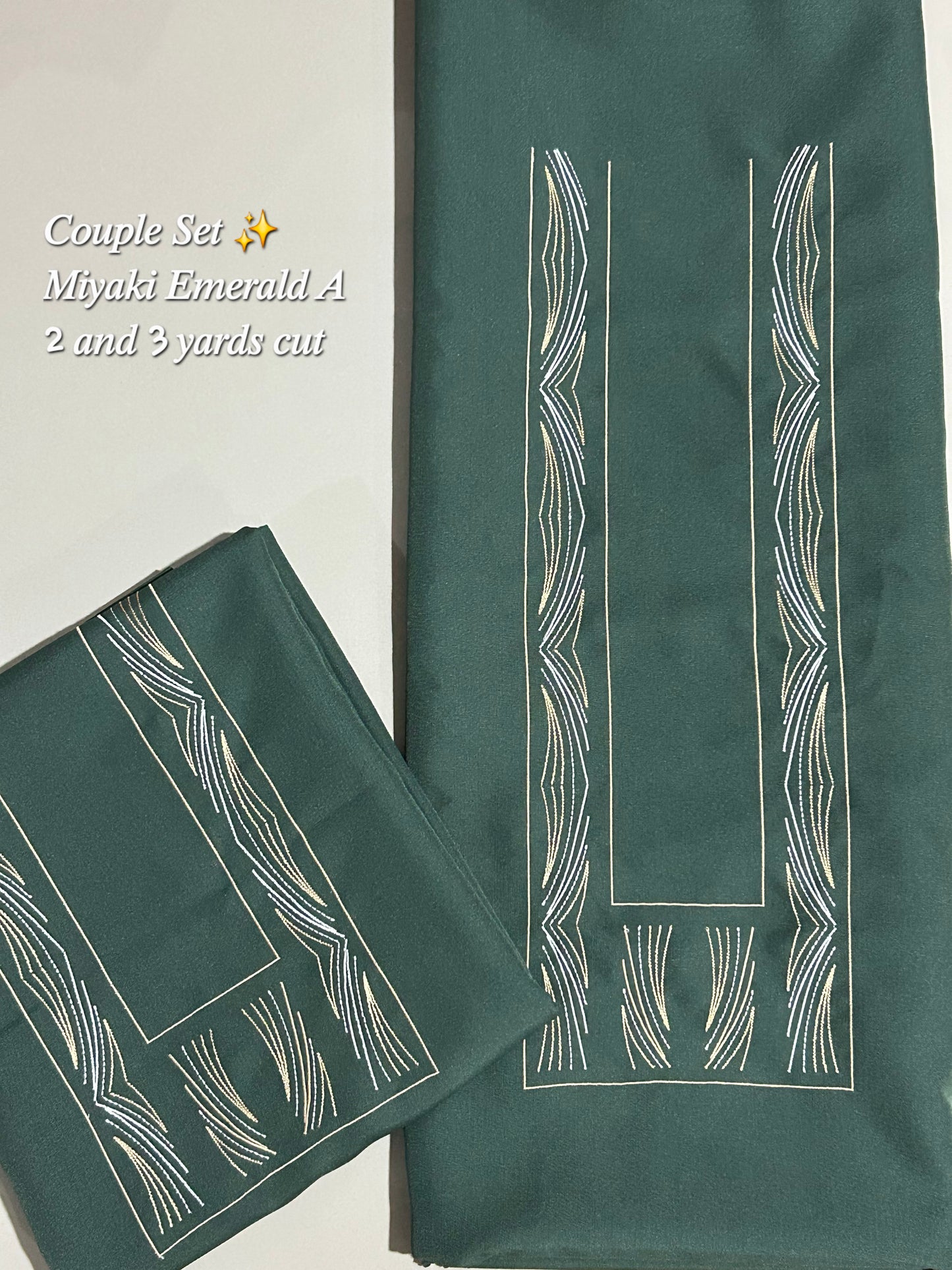 Barong Fabric Couple Set