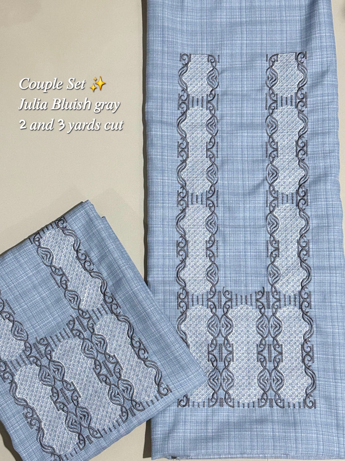 Barong Fabric Couple Set