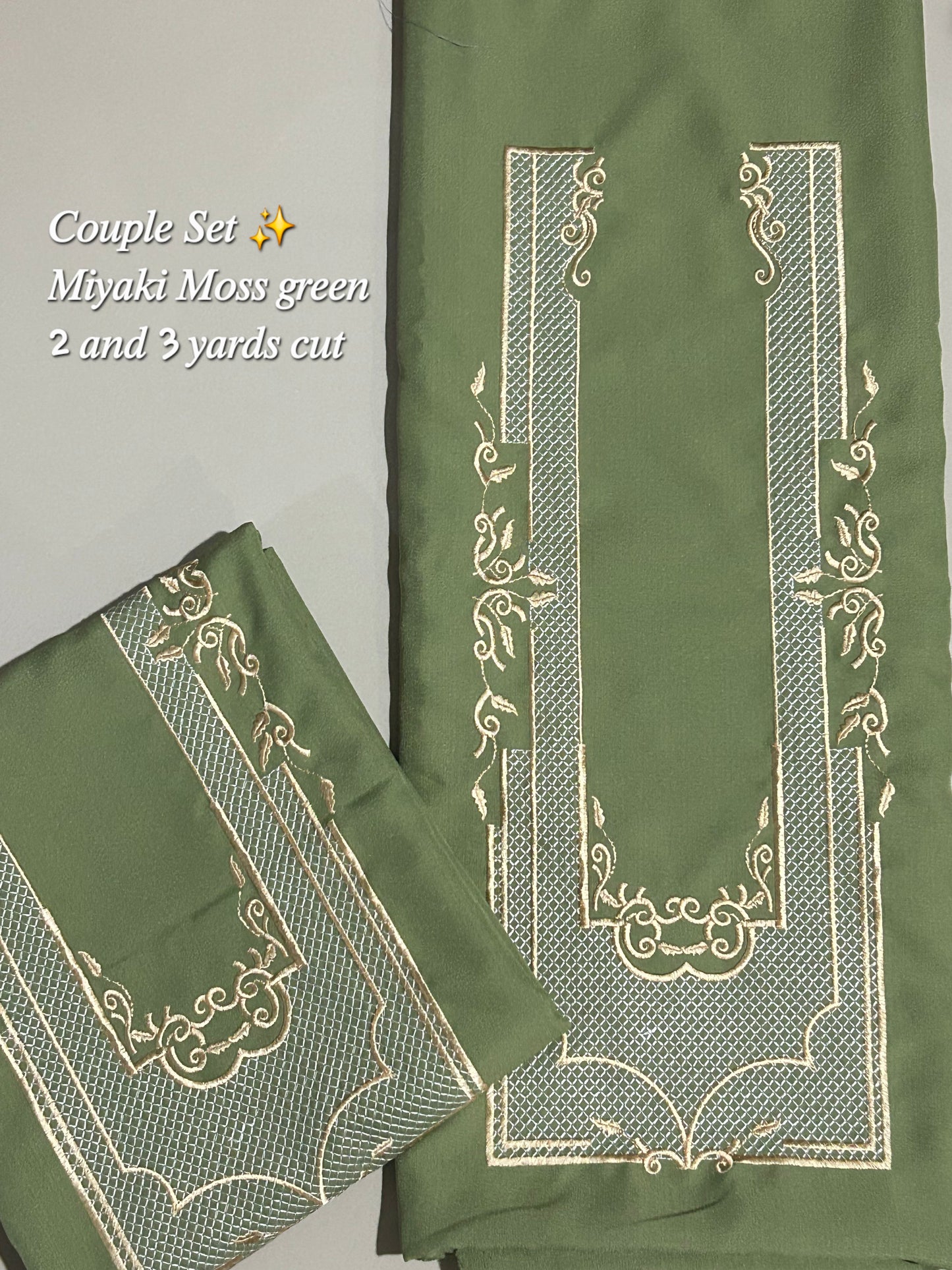 Barong Fabric Couple Set