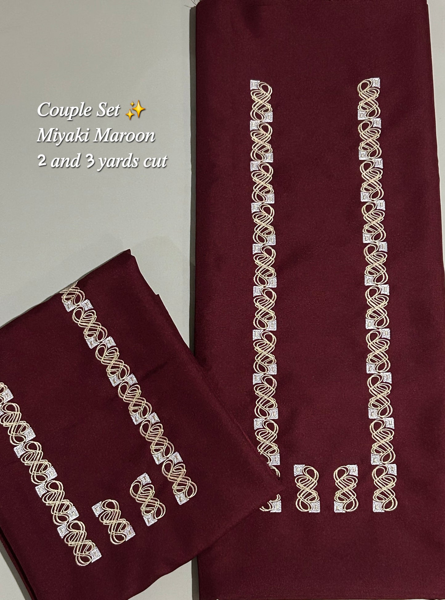 Barong Fabric Couple Set