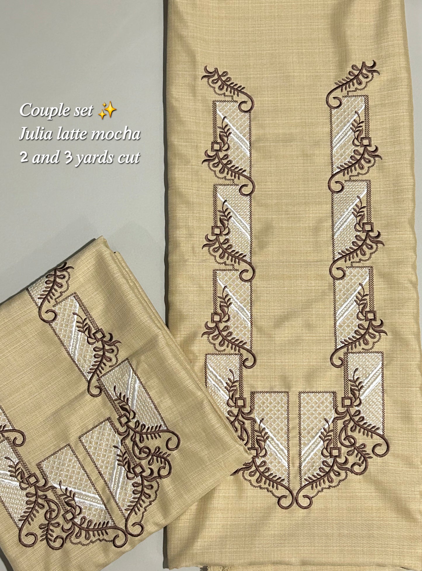 Barong Fabric Couple Set