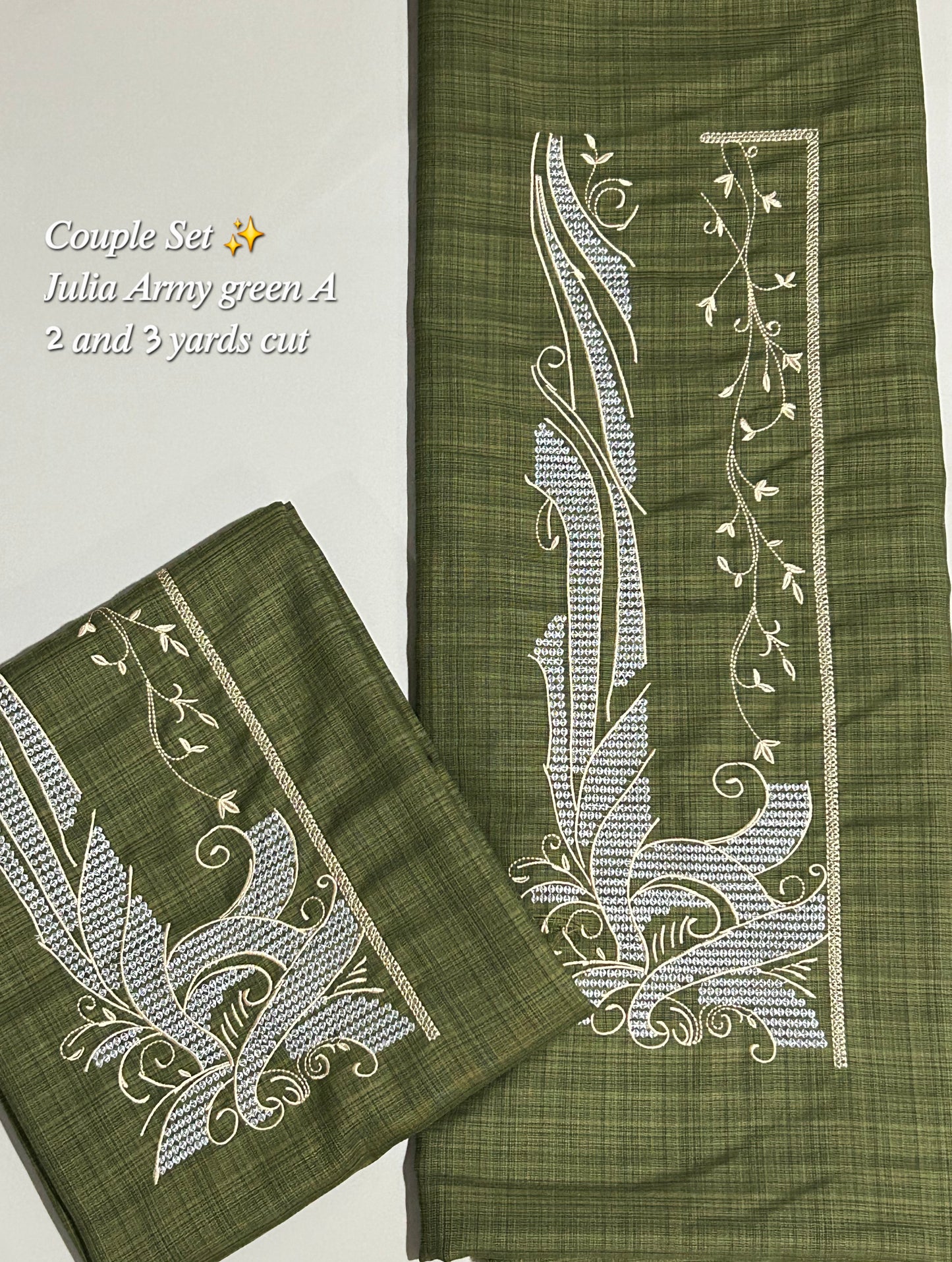 Barong Fabric Couple Set