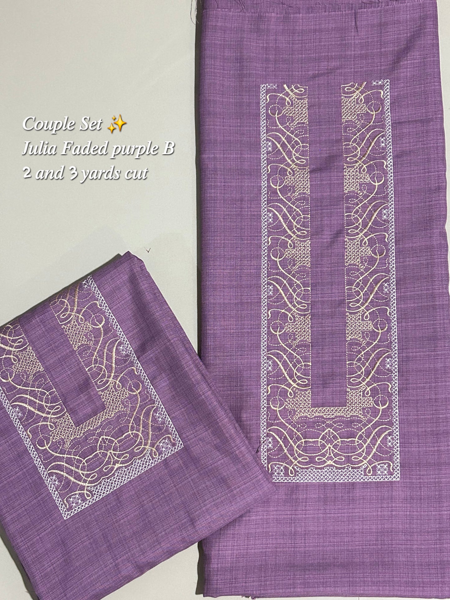 Barong Fabric Couple Set