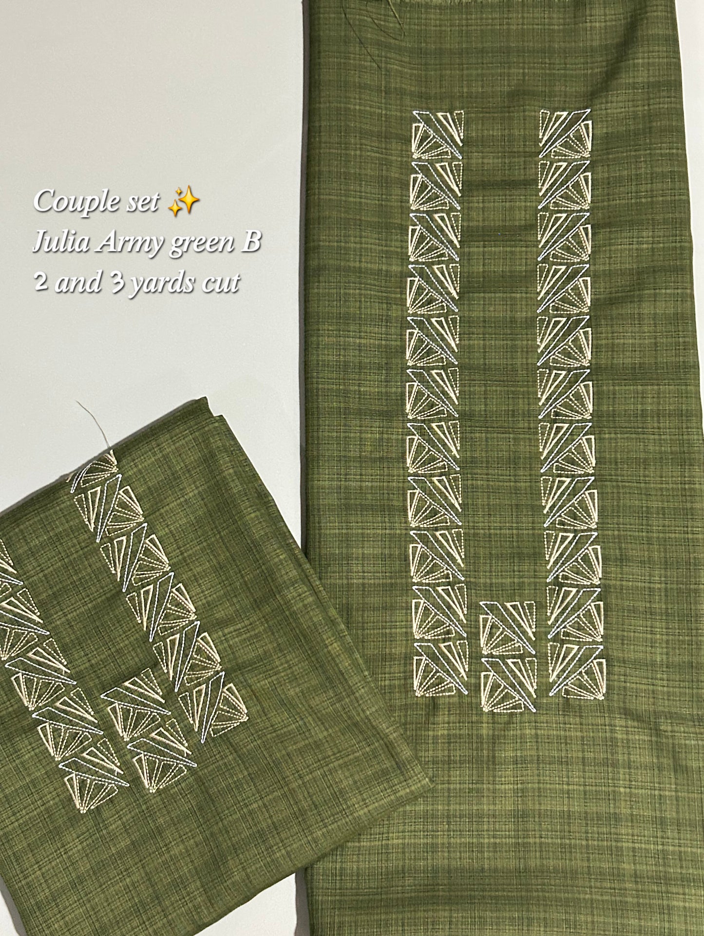Barong Fabric Couple Set