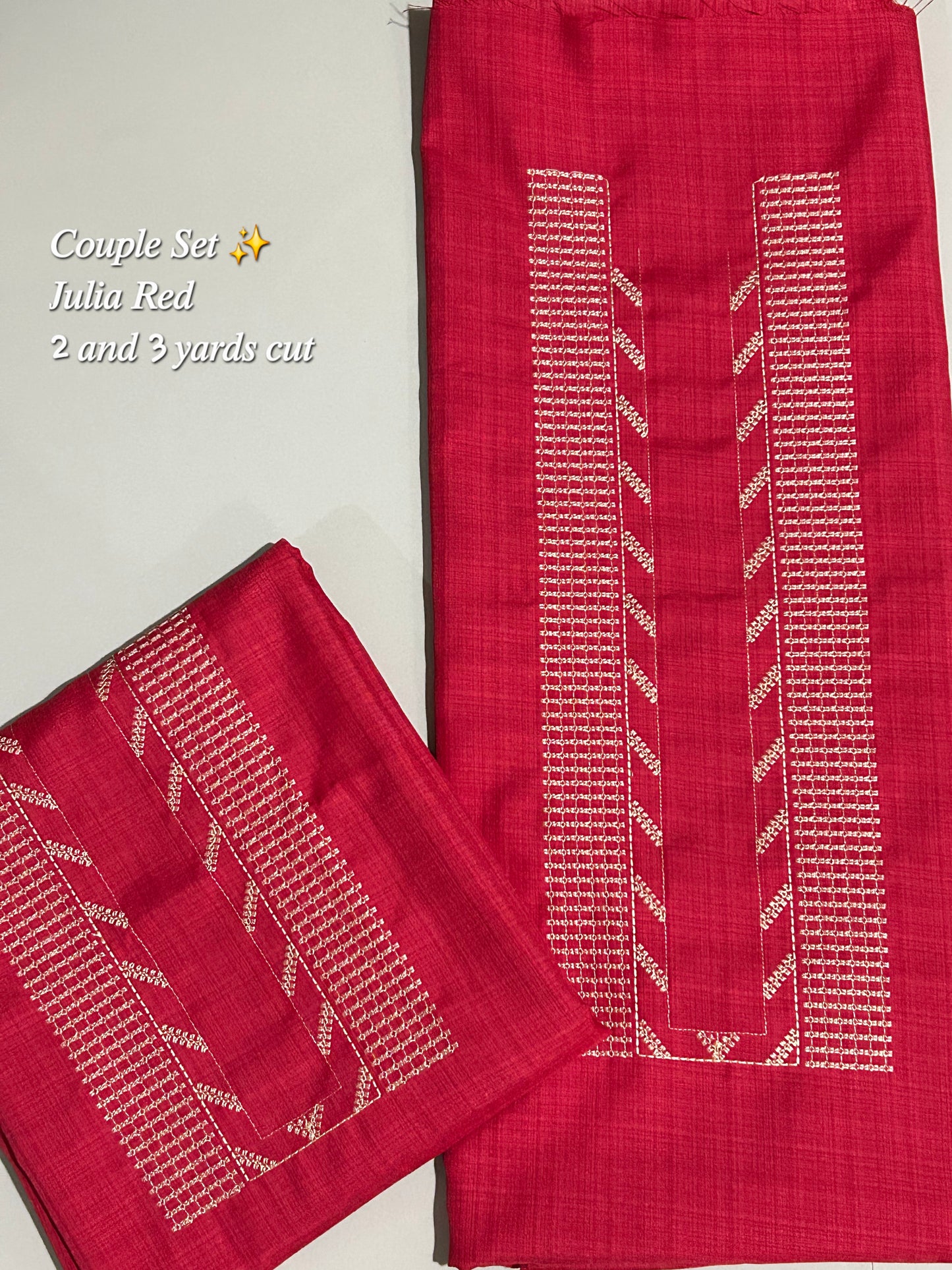 Barong Fabric Couple Set