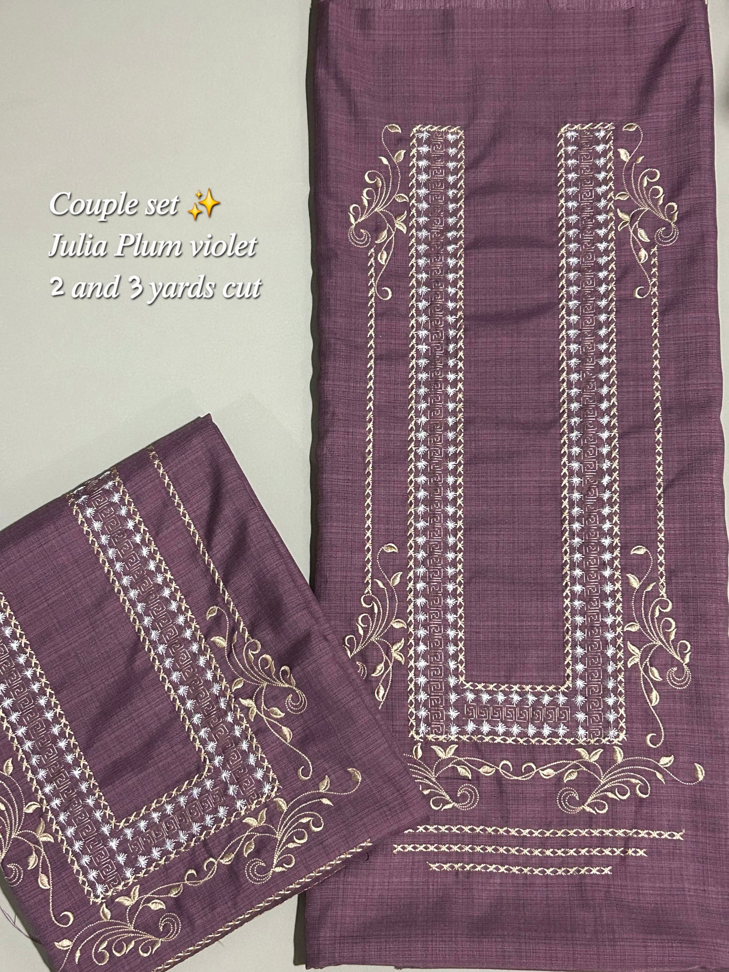 Barong Fabric Couple Set