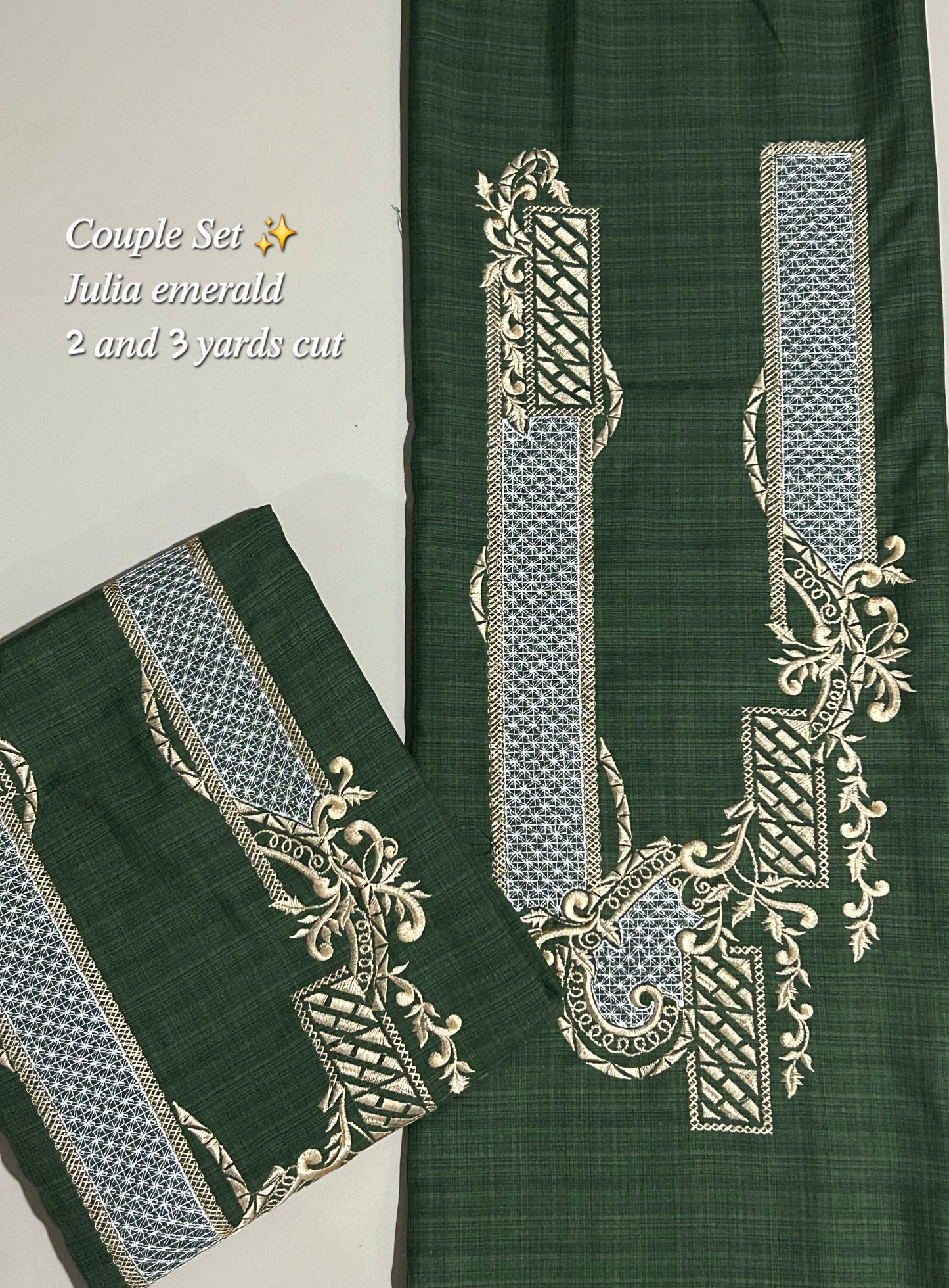 Barong Fabric Couple Set