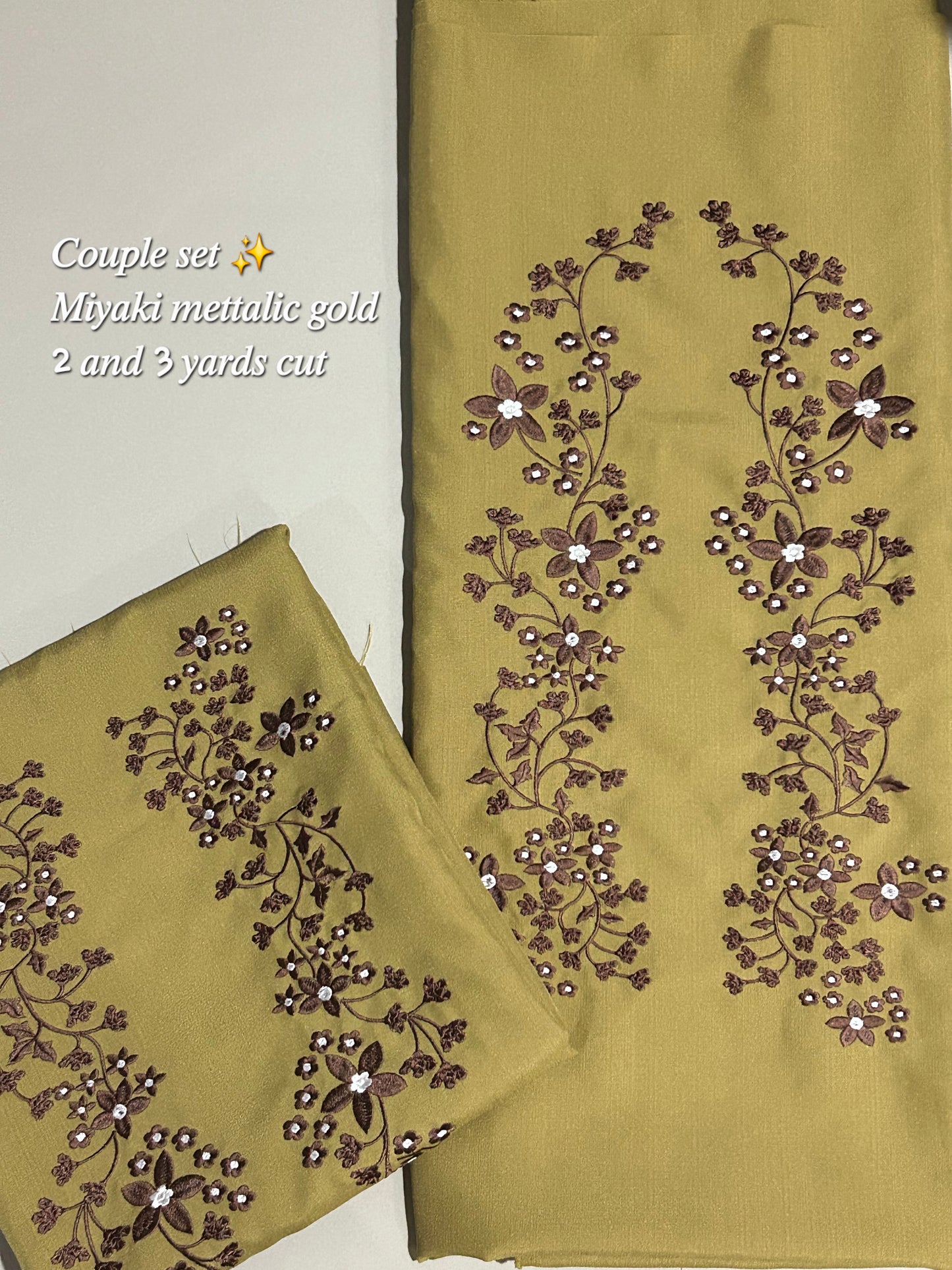 Barong Fabric Couple Set