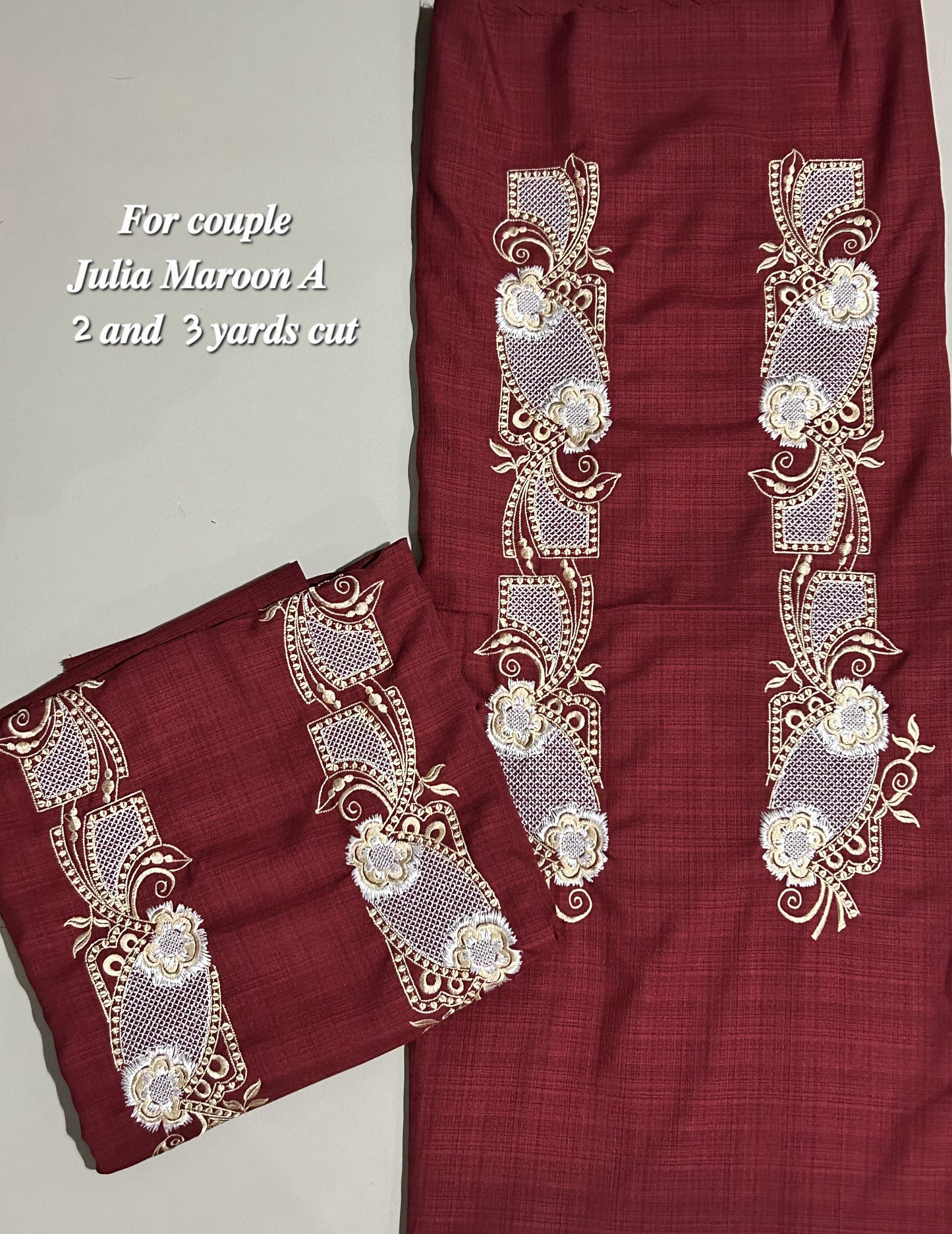 Barong Fabric Couple Set