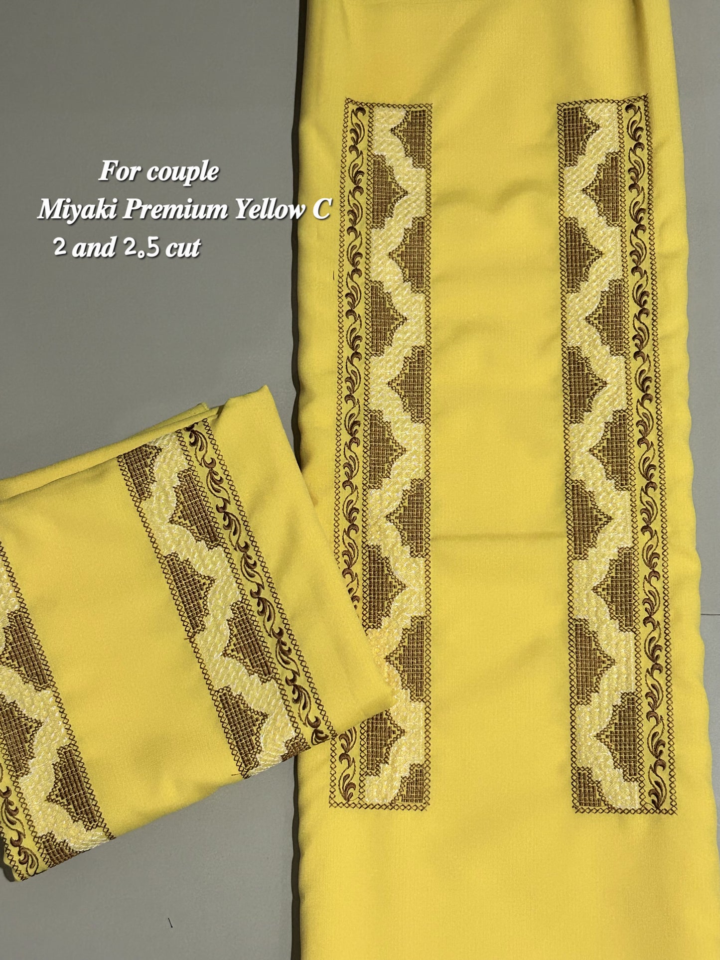 Barong Fabric Couple Set