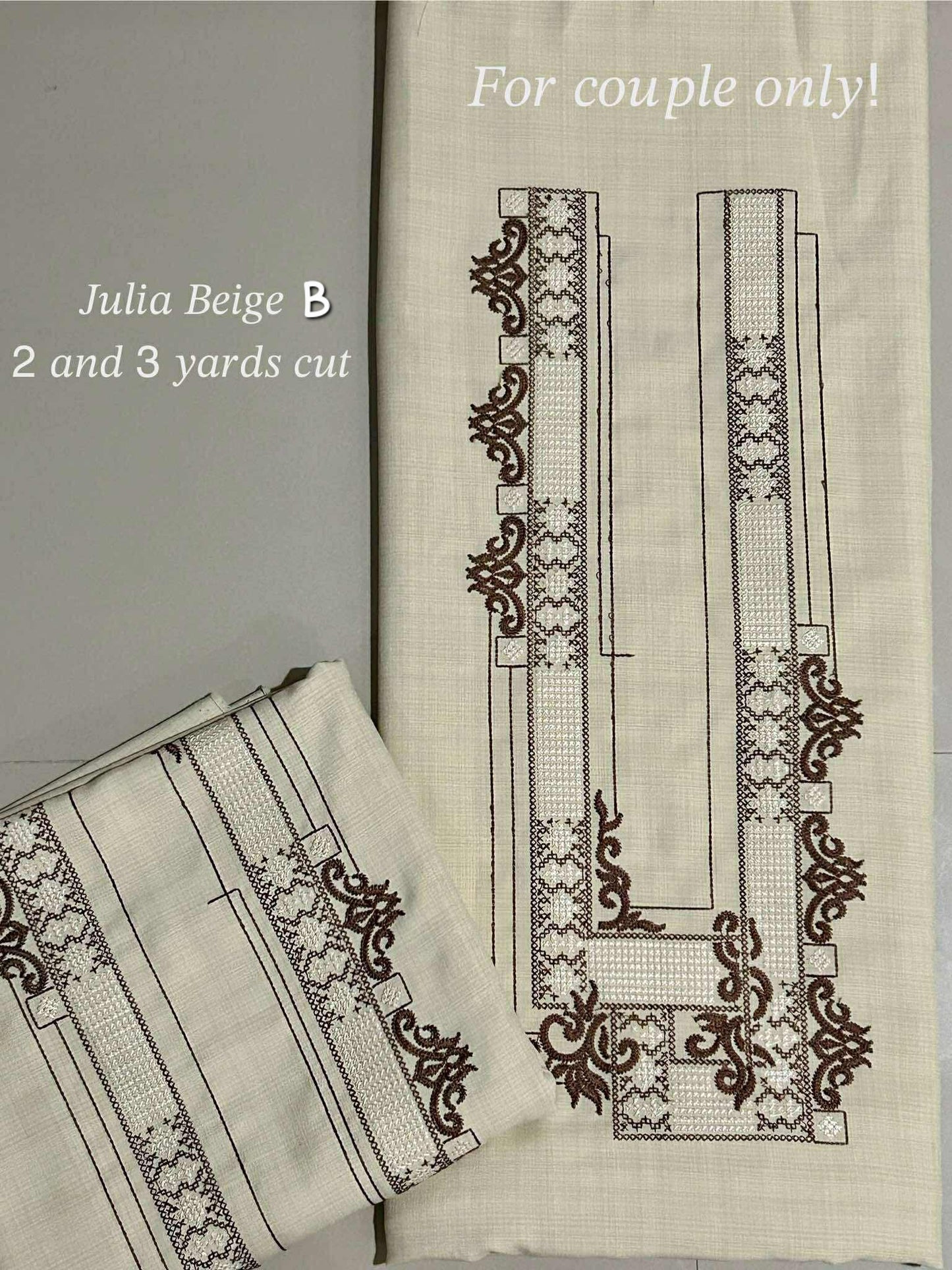 Barong Fabric Couple Set