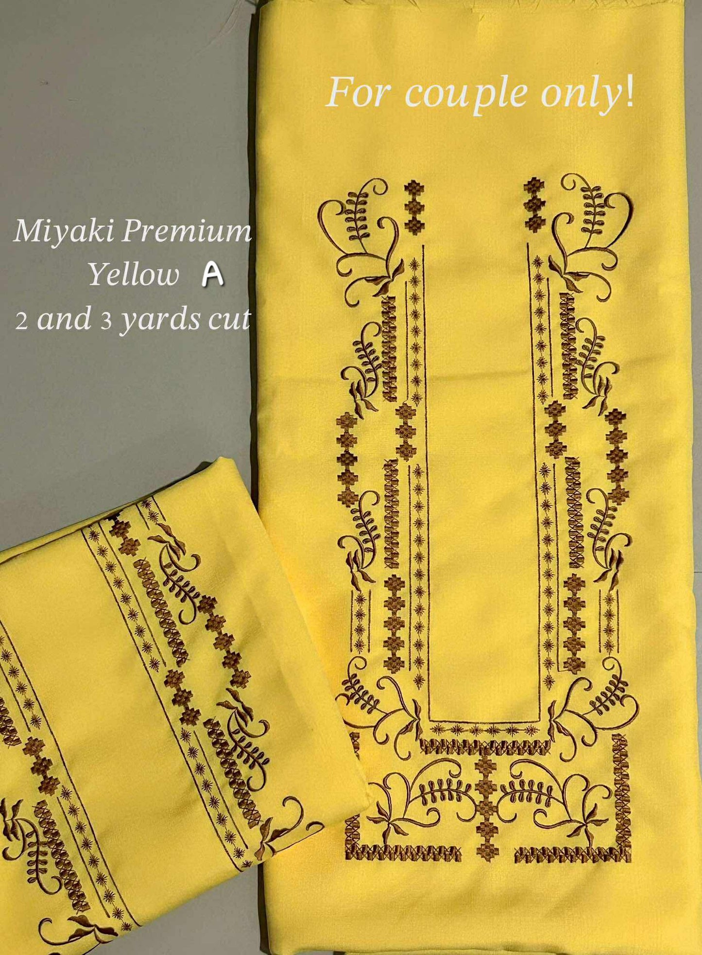 Barong Fabric Couple Set