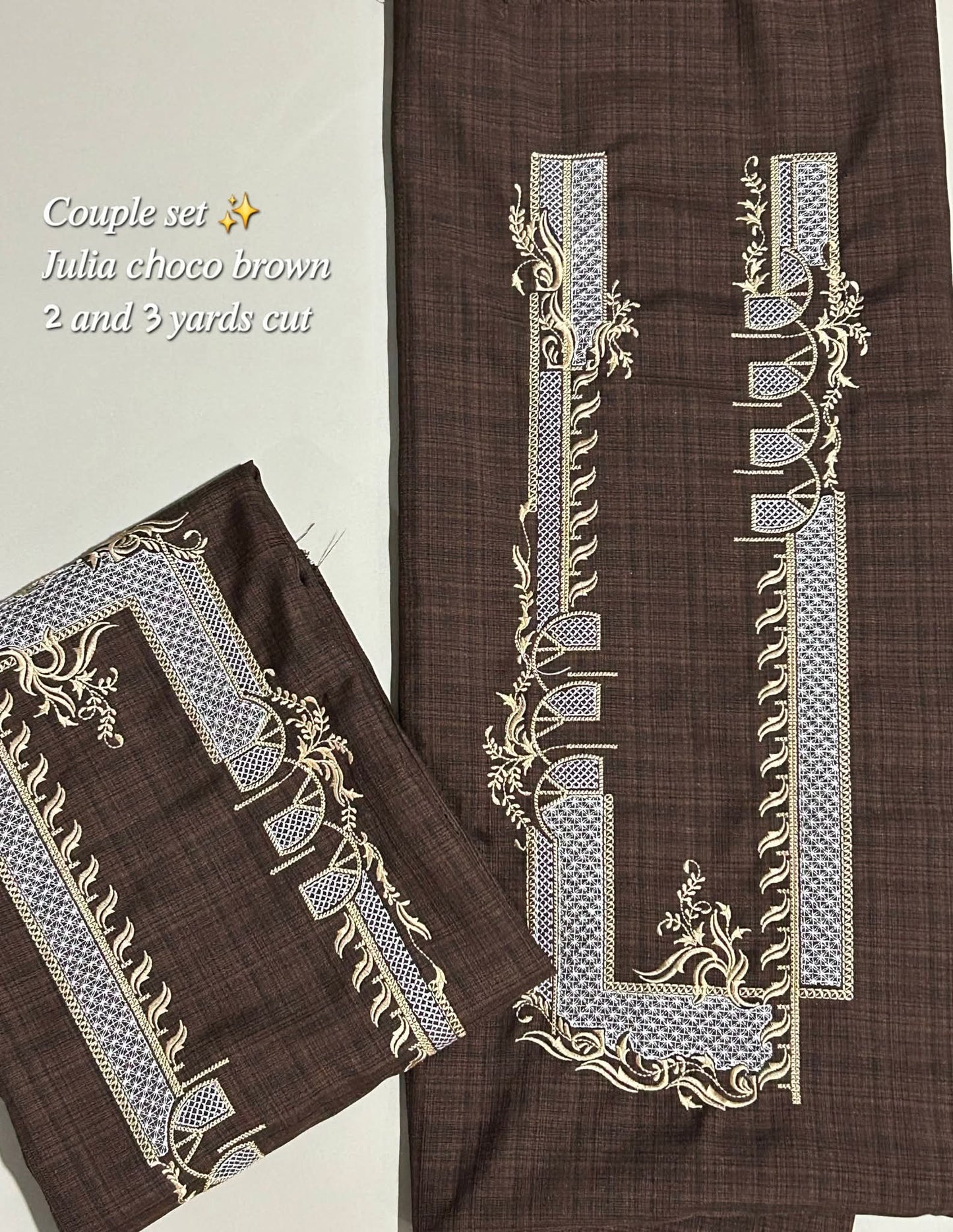 Barong Fabric Couple Set